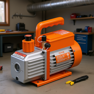 Bomba de Vacío Vevor de 3.5 CFM de Una Etapa, 1/4 HP, para Sistemas HVAC, Diseño Industrial de Aluminio, Montaje en Suelo - Product Image 2