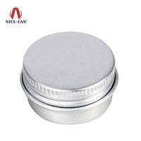 Pots en aluminium ronds de 5g, 10g, 15g, 20g, 25g, 30g, 50g pour cosmétiques, bougies, crèmes, avec couvercle à vis