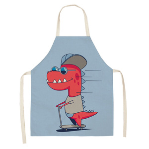 Cute Dinosaur <b>Kitchen</b> Apron Sleeveless Waterproof Cartoon Print Antifouling Private <b>Label</b> for Kids and Adults Daily Use - Product Image 5