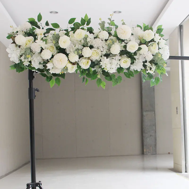1 m length artificial flower row wedding road lead rose silk flowers arch wedding suppliers