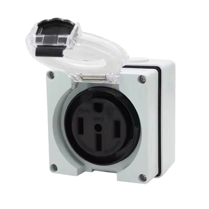 50 Ampere Generatorkabel Mit Netzeingangsbox – NEMA 14-50P Zu SS2-50R, 15 Fuß, Drehbar Verriegelnd, ETL-zertifiziert, Für Notstrom