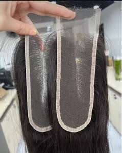 Hd 2x6レースクロージャースイスレースストレートブラジル100% 人間の生毛2x6クロージャー透明トップレース - Product Image 2