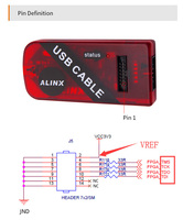 ALINX AL321: Platform kablo USB Blaster XILINX FPGA JTAG Program indirme