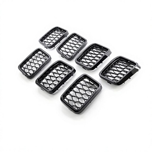 Rejilla de Parachoques Delantero para Jeep Grand Cherokee 2017-2021, Acabado Electrochapado, Material ABS, Pieza de Repuesto - Product Image 1
