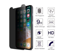 Protection d'écran anti-espion en verre trempé à confidentialité totale pour iPhone 6s 7 8 X XS Max XR 11 11 Pro 12 13 14 15 16 17 7 Pro Max