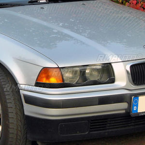 1 paire de couvre-phares en fibre de carbone véritable pour BMW E36 1992 1993 1994 1995 1996 1997 1998, accessoires de voiture - Product Image 6