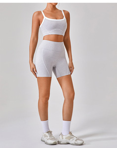 <span class=keywords><strong>Reggiseno</strong></span> Sportivo da Donna con Bordo Bianco, Antiurto, Alta Resistenza, <span class=keywords><strong>Spalline</strong></span> <span class=keywords><strong>Sottili</strong></span>, per Yoga - Product Image 6
