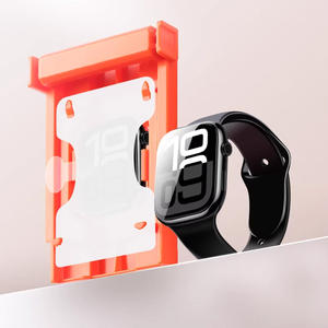 Protection d'écran pour Apple Watch 38/40/<span class=keywords><strong>41</strong></span>/42/43/46 mm, film PMMA anti-poussière, installation en deux étapes, qualité militaire, incassable - Product Image 1