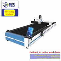 Mesin Pemotong Laser CNC Otomatis Kustom Pabrik Pengwo China untuk Logam, Berpendingin Air, Mendukung Format AI, LAS, BMP, PLT