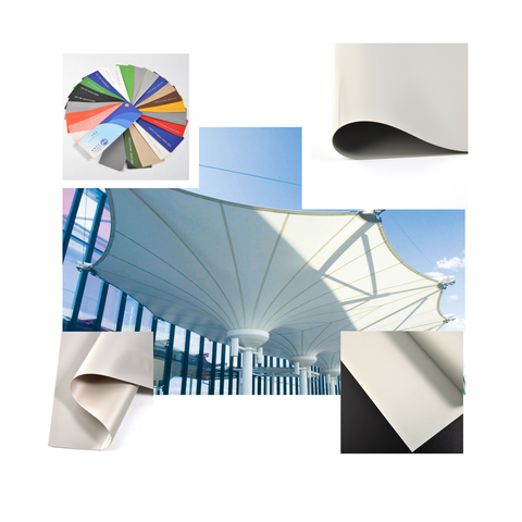 Widely Used in Tent Cover Materials Fabric for Pool Covers  PVC Coated Tarpaulin Fabric for Tent Awning Canopy Cover