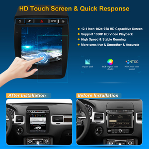 Autoradio Android 10,4 pouces de style Tesla avec CarPlay sans fil, Android Auto et 4G LTE pour <span class=keywords><strong>VW</strong></span> Touareg 2016 - Modèle Premium - Product Image 3