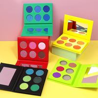 Nouvelle palette de fards à paupières nude miniatures à paillettes, 6 couleurs, sans cruauté, OEM, pour revendeurs de maquillage