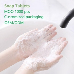 <span class=keywords><strong>Feuille</strong></span> de <span class=keywords><strong>savon</strong></span> en papier d'impression <span class=keywords><strong>hydrosoluble</strong></span>, Mini voyage contrôlée, respectueux de l'environnement - Product Image 2