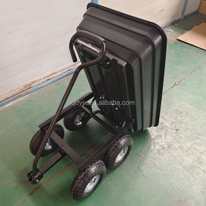 Heavy-Duty <strong>Towable</strong> Poly Utility <strong>Cart</strong> &amp; Dump Trailer Heavy-Duty Steel Dump Trailer <strong>Garden</strong> <strong>Cart</strong> for Sale - Product Image 4