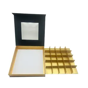 Boîte d'emballage magnétique en papier avec logo personnalisé conception bonbon macaron doux cadeau Boîte d'emballage en chocolat