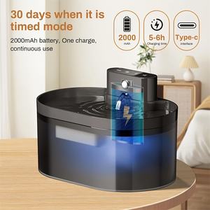 2.2L/74.4oz वायरलेस बिल्ली डिस्पेंसर 2000 मा बैटरी संचालित रिचार्जेबल इनडोर स्वचालित बिल्ली पानी का फव्वारा - Product Image 5