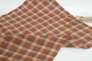 #8507 thời trang 100% vải lanh chàm nhuộm 3D kiểm tra mô hình màu sắc phong phú nhẹ hoàn hảo cho mùa xuân mùa hè quần áo - Product Image 3