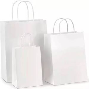 Bolsa de Papel Kraft Reutilizable y Duradera para Envasado de Alimentos, con Asas Retorcidas, Venta al Por Mayor de Fábrica - Product Image 4