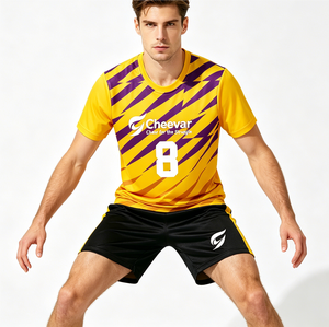 Jersey Voli Pria Bahan Bernapas Ukuran Besar Kaos Voli Pakaian Voli - Product Image 2
