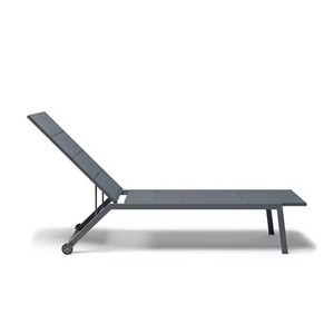 Chaise longue en aluminium de luxe moderne pour l'extérieur, mobilier pour hôtel, villa, parc et plage, utilisation en bord de piscine - Conception imperméable - Product Image 2