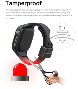 DF ODM gelang jam tangan GPS hitam 4G gembok elektronik untuk pelacak penyakit Lesbian - Product Image 5