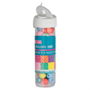 Perline Multicolore Ilan Abalorio 8mm per Artigianato e Creazione di Gioielli - Product Image 1