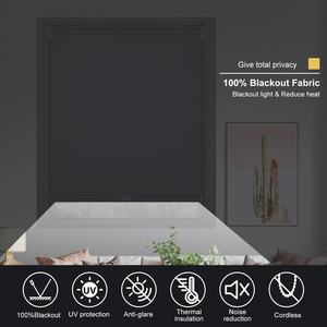 Persianas Enrollables Motorizadas para Ventanas, Personalizables en Ancho, con Control Remoto Inalámbrico y Recargable - Product Image 5