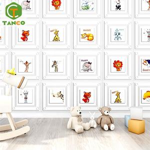 Revêtement mural adhésif en mousse pe 3d pour enfants, panneaux de papiers peints en dessin animé chambres de garçon, jolis autocollants, livraison gratuite - Product Image 5