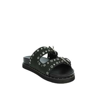 Ciabatta Nera da Donna Laura Biagiotti 9069, Sandalo Piatto - Product Image 5