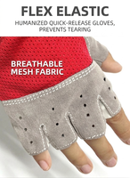 Guantes de Ciclismo de Medio Dedo para Unisex, Transpirables, Antideslizantes, Ligeros, para Verano y Primavera, Deportes, Levantamiento de Pesas, Gimnasio