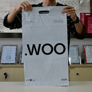 Bolsas de Envío de Plástico Reciclado GRS al por Mayor, con Logotipo Personalizado, Biodegradables, para <span class=keywords><strong>Ropa</strong></span>, con Asa - Product Image 6