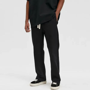 กางเกงวอร์มทรงถุงแบบกำหนดเองสำหรับผู้ชายและผู้หญิงใส่สบายผ้าฝ้ายดีไซน์ขากว้างสำหรับยิมสตรีทแวร์สั่งซื้อจำนวนมาก - Product Image 4