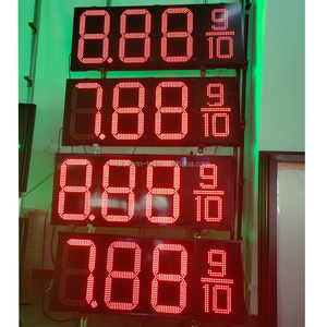 Panneaux de tarification des stations-service Application Wifi avec télécommande sans fil Affichage à 7 segments 8.88 9/10 Panneau LED de prix du gaz - Product Image 6
