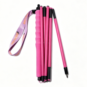 Bastón de <span class=keywords><strong>Trekking</strong></span> Plegable de Fibra de Carbono Rosa para <span class=keywords><strong>Mujer</strong></span>, Ligero, de Alta Resistencia, Portátil, para Senderismo y Trail Running - Product Image 4