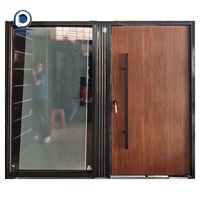 Puerta Resistente al Fuego Prima, Contemporánea, de Acero Inoxidable, Resistente al Agua, para Exteriores, Hoteles, Apartamentos, Oficinas, Edificios, Supermercados, Hospitales