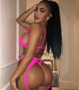 ZZYUP 2021 <span class=keywords><strong>Prix</strong></span> bas Mode Femme Ensemble de soutien-gorge balconnet en dentelle rose Lingerie sexy - Product Image 1