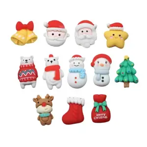 Free Sample Flatback Resin Christmas Ornaments Personalized Fairy Theme Artistic Style Artificial Christmas Decorations