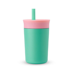Offre Spéciale – Gobelet Isotherme pour Enfants 12oz, Mini Tasse en Acier Inoxydable 304 avec Paille en Silicone, Nouveau Style, pour Café et Jus - Product Image 5