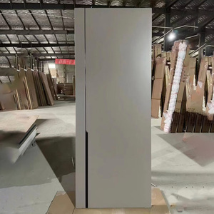 Pintu Ayun Kayu Interior Ramah Lingkungan Bebas Formaldehida Tahan Air Kedap Suara untuk Apartemen Kamar Tidur Pintu Datar Kayu - Product Image 2