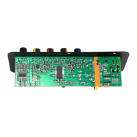 BT amplifikatör AC220V 12V 24V Mono Subwoofer ampliampliçift mikrofon 6-12 inç hoparlörler için Karaoke amplifikatörler