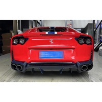 Diffuseur arrière amélioré style OEM en fibre de carbone sèche, lèvre arrière, diffuseur arrière adapté à la version cabriolet Ferrari 812