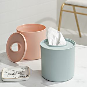Creative Plastic Tissue Box Pink Avocado Green Gray White Multipurpose Desktop Napkin Holder for Hotel Restaurant Living Room - Product Image 2