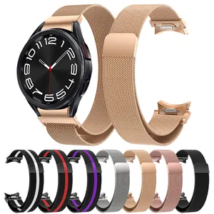 Bracelet à boucle milanaise ShanHai pour Samsung Galaxy Watch 6 5 4 Series 40 44 bracelet One Click Attachment Watch 6 Classic 43 47mm band