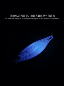 Señuelo de Pesca Artificial de Metal para Pesca Lenta, Cebo para Pesca en Agua Salada, Pesca en Barco, Pesca de Atún y Mero - Product Image 3