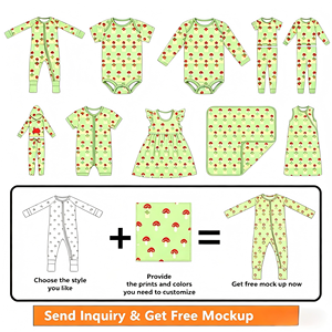 Combinaisons à manches longues en fibre de bambou personnalisées de haute qualité pour bébé, pyjama une pièce Zippy - Product Image 5