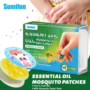 Lot de 12 patchs anti-moustiques spécialisés à l'huile essentielle, adaptés aux enfants, pour usage extérieur - Product Image 2