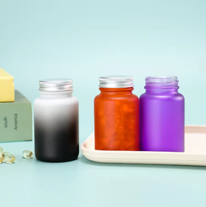 Envase de Vidrio Personalizado con Logotipo a Color de 100 ml, 150 ml, 200 ml para Cápsulas de Vitaminas, Polvo Liofilizado, Péptidos y Gomitas - Product Image 2