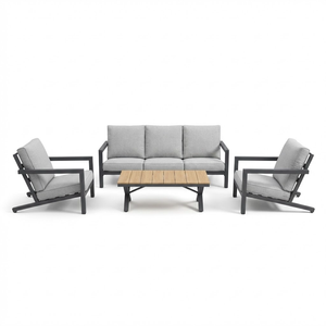 Vente chaude Ensemble <span class=keywords><strong>de</strong></span> canapé <span class=keywords><strong>de</strong></span> <span class=keywords><strong>jardin</strong></span> en <span class=keywords><strong>aluminium</strong></span> imperméable <span class=keywords><strong>et</strong></span> écologique Meubles d'extérieur modernes <span class=keywords><strong>Salon</strong></span> <span class=keywords><strong>de</strong></span> détente Terrasse Hôtel - Product Image 4