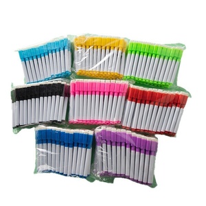 Marqueur effaçable à sec coloré pour tableau blanc, en forme de baril, à encre liquide; Stylo-pinceau créatif effaçable à l'eau; Stylo promotionnel 11,3 cm, 50 pièces emballées - Product Image 5