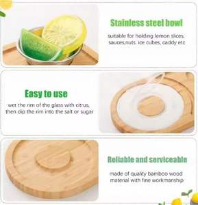 Bandeja de café de desayuno de bambú ecológica moderna, plato de bambú sostenible de diseño pulido clásico para acampar al por mayor - Product Image 2